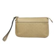 Pre-owned Canvas clutches Gucci Vintage , Beige , Dames