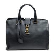 Pre-owned Leather handbags Yves Saint Laurent Vintage , Black , Dames