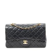 Pre-owned Leather shoulder-bags Chanel Vintage , Black , Dames