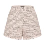 Kristalroze Paillet Trim Shorts Bruuns Bazaar , Pink , Dames