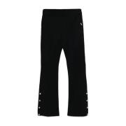 Zwarte Flared Broek met Zijgleuven Liu Jo , Black , Dames