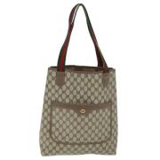 Pre-owned Canvas totes Gucci Vintage , Beige , Dames