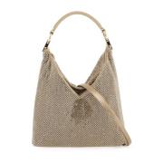 Kristal Mesh Schoudertas Benedetta Bruzziches , Beige , Dames