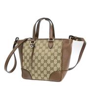 Pre-owned Canvas gucci-bags Gucci Vintage , Beige , Dames