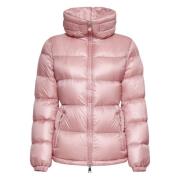 Roze donsjack met capuchon Moncler , Pink , Dames