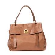 Pre-owned Leather shoulder-bags Yves Saint Laurent Vintage , Brown , D...