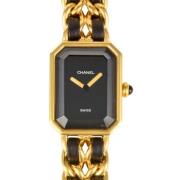 Pre-owned Yellow Gold watches Chanel Vintage , Black , Dames