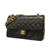 Pre-owned Leather chanel-bags Chanel Vintage , Black , Dames