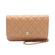 Pre-owned Canvas chanel-bags Chanel Vintage , Brown , Dames