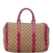 Pre-owned Canvas gucci-bags Gucci Vintage , Beige , Dames