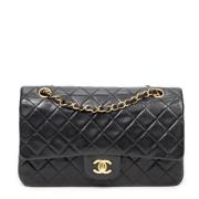 Pre-owned Leather shoulder-bags Chanel Vintage , Black , Dames