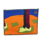 Pre-owned Fabric clutches Loewe Pre-owned , Multicolor , Dames