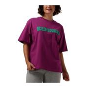 Stijlvolle Dames Tops T-shirts Paars Refined Department , Purple , Dam...