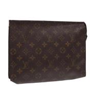 Pre-owned Canvas pouches Louis Vuitton Vintage , Brown , Dames