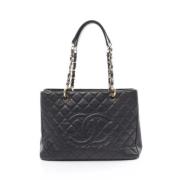 Pre-owned Canvas chanel-bags Chanel Vintage , Black , Dames