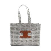 Pre-owned Canvas celine-bags Celine Vintage , White , Dames