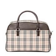 Pre-owned Canvas handbags Burberry Vintage , Beige , Dames