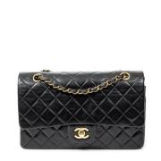 Pre-owned Leather shoulder-bags Chanel Vintage , Black , Dames