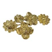 Pre-owned Metal brooches Yves Saint Laurent Vintage , Yellow , Dames