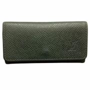 Pre-owned Leather key-holders Louis Vuitton Vintage , Green , Dames