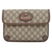 Pre-owned Leather gucci-bags Gucci Vintage , Beige , Dames