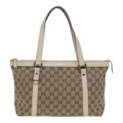 Pre-owned Canvas gucci-bags Gucci Vintage , Beige , Dames