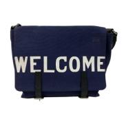 Pre-owned Canvas shoulder-bags Loewe Pre-owned , Blue , Dames