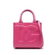 Stijlvolle Leren Tas Dolce & Gabbana , Pink , Dames