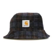 Geruite Print Bucket Hat met Koord Carhartt Wip , Multicolor , Heren