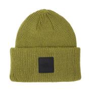 Gebreide Logo Patch Beanie Hoed The North Face , Green , Unisex