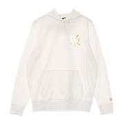 MLB Metallic Hoodie Wit New Era , White , Heren