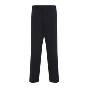 Donkerblauwe wollen broek The Row , Blue , Heren