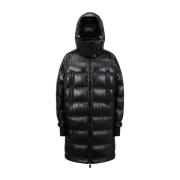 Zwarte outdoor nylon jas Moncler , Black , Dames