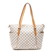 Pre-owned Coated canvas louis-vuitton-bags Louis Vuitton Vintage , Whi...