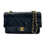 Pre-owned Leather chanel-bags Chanel Vintage , Black , Dames