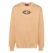 Beige Crocio Sweater met schaduweffect Gucci , Beige , Heren