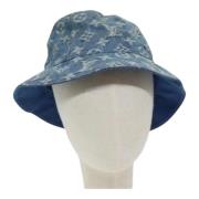 Pre-owned Cotton hats Louis Vuitton Vintage , Blue , Dames