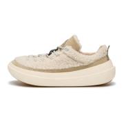 Leather and wool sneakers Fami UNI Flower Mountain , Beige , Dames