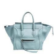 Pre-owned Leather handbags Celine Vintage , Blue , Dames