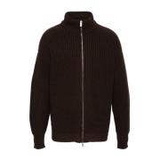 Koffiebruine Visserstrui Cardigan Emporio Armani , Brown , Heren