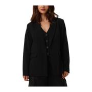 Zwarte Stijlvolle Blazer voor Vrouwen Y.a.s , Black , Dames