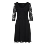 Kanten Cocktailjurk Elegante Stijl vera mont , Black , Dames