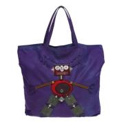 Pre-owned Fabric totes Prada Vintage , Purple , Dames