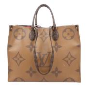 Pre-owned Leather handbags Louis Vuitton Vintage , Brown , Dames