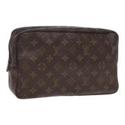 Pre-owned Canvas clutches Louis Vuitton Vintage , Brown , Dames