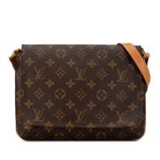 Pre-owned Canvas louis-vuitton-bags Louis Vuitton Vintage , Brown , Da...