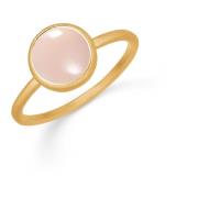 Rosa Chalcedon Petite Ring Frk. Lisberg , Yellow , Dames