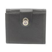 Pre-owned Leather wallets Bvlgari Vintage , Black , Dames