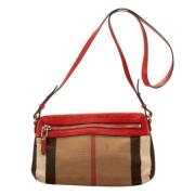 Pre-owned Canvas shoulder-bags Burberry Vintage , Beige , Dames