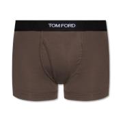 Boxers met logo Tom Ford , Brown , Heren